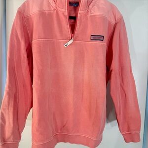 Vineyard Vines BY SHEP & IAN Fleece 1/4 Zip Pullover Jacket Pink